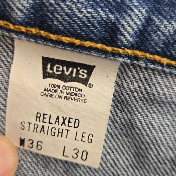 VINTAGE Levis 378 Relax Straight 36x30 (Fits 34x31) Y2K Loose - Picture 4 of 11